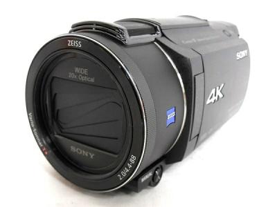 SONY ソニー ビデオカメラ FDR-AX55 ハンディカム ブラック 4K 空間光学手ブレ補正 20倍光学ズーム マニュアル操作 ビューファインダー