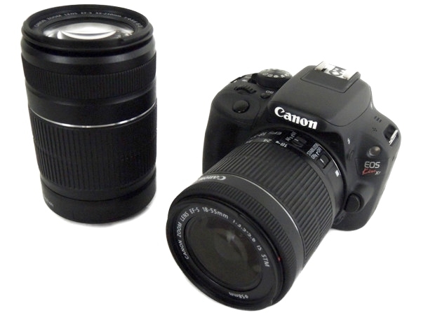 Canon EOS Kiss 7i X7i ダブル ズームKIT カメラ 機器-