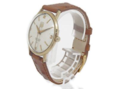 エルジン K14 585 金無垢 手巻き メンズ 腕時計 革ベルトの新品/中古