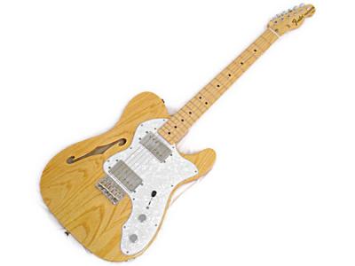 ヴィンテージ ギター Fender Telecaster ThinLine 1972 色:ナチュラル/Body:アッシュ/Neck:メイプル 当時で購入。現在も問題なく使用中