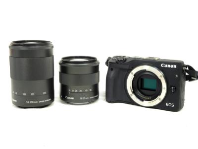 Canon キヤノン EOS M3 BK WZK カメラ 一眼レフ ミラーレス ダブルズームキット ブラック