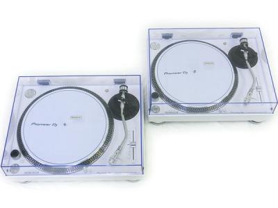 Pioneer DJ ターンテーブル PLX-500-W 2台セット 2016年製 PCDJ ホワイト