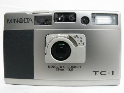MINOLTA TC-1 ミノルタ コンパクトカメラ G-ROKKOR 28mm F3.5 純正ケース 箱 説明書 付き