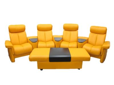 ekornes エコーネス ストレスレス レジェンド ホームシアター ソファ 1人掛 4人用ダブルオットマン オレンジ系 大型 イス の新品 中古販売 1183755 rere リリ