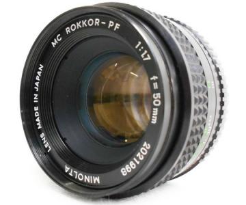 ミノルタ レンズ MC POKKOR-PF 50mm F1.7 単焦点レンズ カメラ