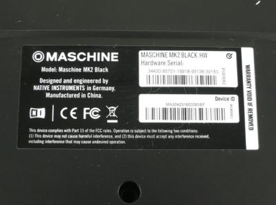 machine mk2 black hw コントローラーのみ（MASCHINE＋をご紹介