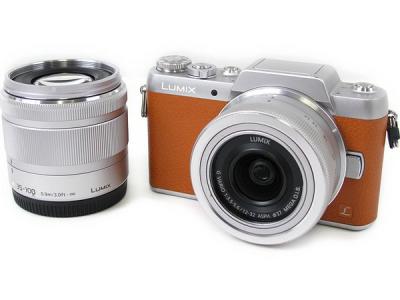Panasonic パナソニック ミラーレス一眼 LUMIX G DMC-GF7W ダブルズームレンズキット ブラウン