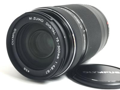 OLYMPUS オリンパス M.ZUIKO DIGITAL ED 75-300mm F4.8-6.7 II カメラ ズームレンズ 望遠 ブラック