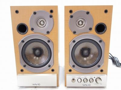 ONKYO オンキョー WAVIO GX-D90(Y) パワード アンプ内蔵 スピーカー ペア 木目