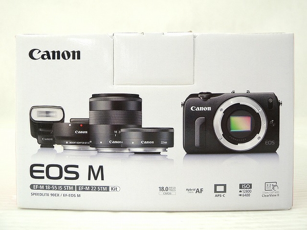 Canon ミラーレス一眼レフカメラ EOS M 22mm 18-55mm ダブルレンズ