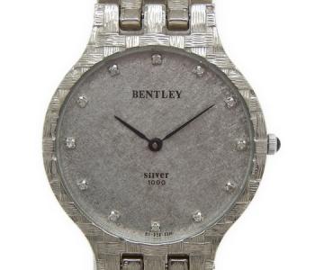 BENTLEY メンズ 腕時計 シルバー 925 銀無垢 クォーツ アンティーク 