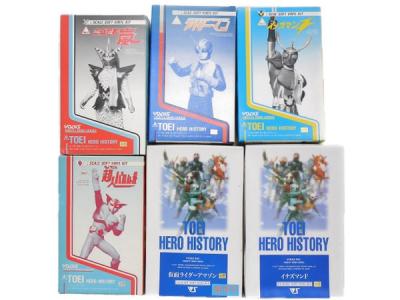 ボークス 東映ヒーロー ソフビキット 6種セット 1/6 オリエントヒーローシリーズ 仮面ライダーアマゾン イナズマンF 東映ヒーローヒストリー  ライダーマン 超人バロム1 イナズマンF 変身忍者嵐(特撮)の新品/中古販売 | 1214845 | ReRe[リリ]