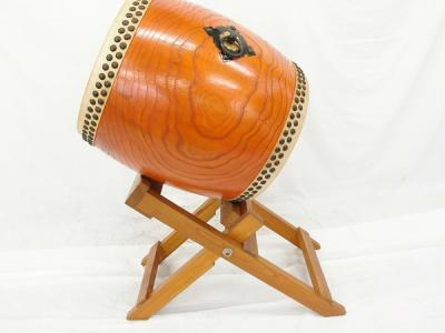 岡田屋布施 長胴太鼓 和太鼓 打楽器 和楽器 斜め台付(和楽器)の新品 