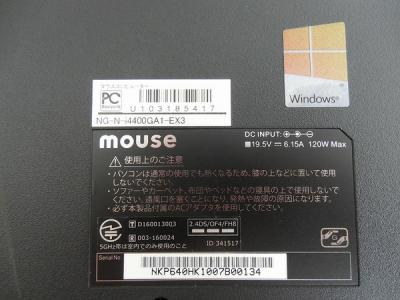 MouseComputer Co.、Ltd. NG-N-i4400GA1-EX3(パソコン)の新品/中古販売