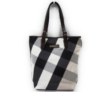 Burberry バーバリー トートバッグ ショルダーバッグ チェック キャンバス レザー メンズ トートバッグ の新品 中古販売 1236577 Rere リリ