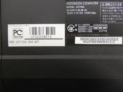 MouseComputer Co.、Ltd. MB-W710S-SH-W7(ノートパソコン)の新品/中古
