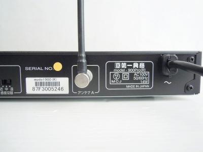 Cyberpro 第一興商 ワイヤレスマイクセット model-900Pro 第一興商 Cyberpro model-900Pro[M] 800MHz帯ワイヤレスマイク