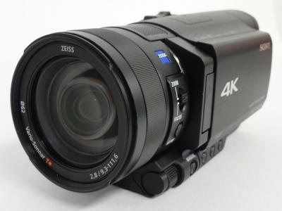 SONY ソニー ビデオカメラ FDR-AX100 4K 光学12倍 ブラック Handycam ハンディカム カメラ