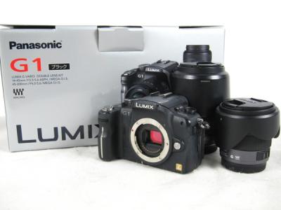 Panasonic パナソニック LUMIX G1 ダブルズームレンズキット DMC-G1W-K カメラ ミラーレス一眼 コンフォートブラック