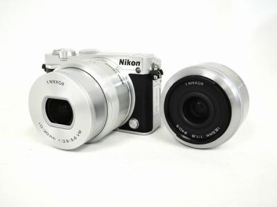 Nikon ニコン ミラーレス一眼 Nikon 1 J5 ダブルレンズキット シルバー デジタル カメラ