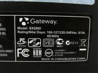 Gateway SX2860(デスクトップパソコン)の新品/中古販売 | 1287573