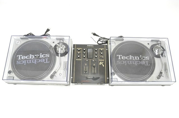 Technics ターンテーブル:SL-1200MK3D-Sミキサー:SH-DX1200-S(DJ機器)-