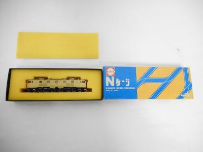ビンテージ物　エンドウ　2101-4　EF58　茶色　ヒサシ付 エンドウ EF58型 直流電気機関車 金色ヒサシ付 2101 Nゲージ