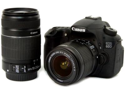 Canon キヤノン EOS 60D ダブルズームキット EOS60D-WKIT カメラ デジタル一眼レフ ブラック