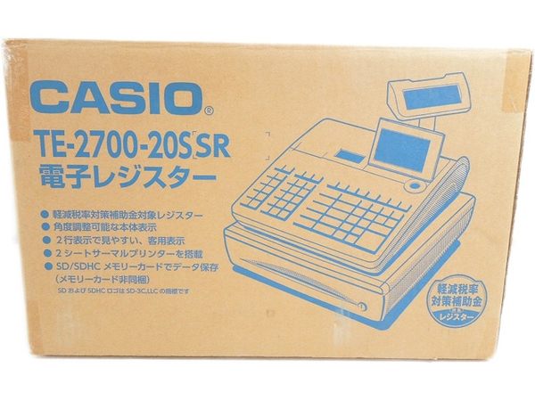 CASIO レジスター TE-2700 高性能 PC連携売上管理 n6124 - 店舗用品