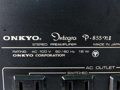 オンキョー ONKYO integra インテグラ P-855 nII プリアンプ