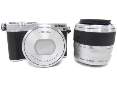 Nikon 1 J5 ダブルズームレンズキット ミラーレス一眼 シルバー Nikon 1 J5 WZLK SL