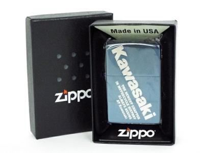 Kawasaki Zippo ブルーチタン ライター ジッポ 本体