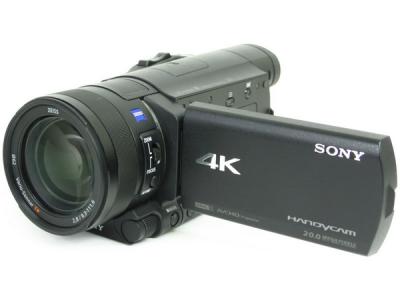 SONY ソニー ビデオカメラ FDR-AX100 4K 光学12倍 ブラック Handycam ハンディカム カメラ
