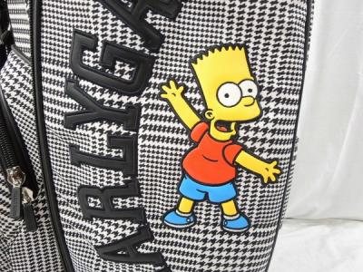 パーリーゲイツ シンプソンズ グレンチェック キャディ バッグ