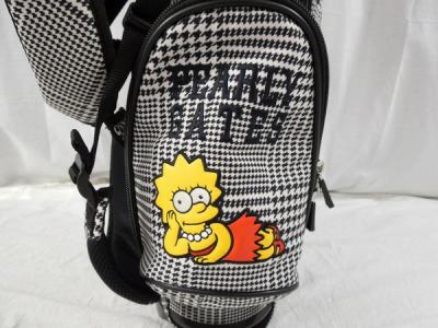 パーリーゲイツ シンプソンズ グレンチェック キャディ バッグ