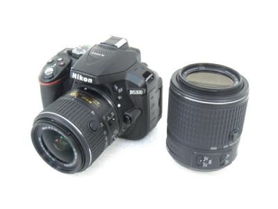 Nikon ニコン 一眼レフ D5300 ダブルズームキット2 ブラック デジタル カメラ