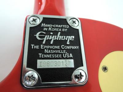 エレキギター HAND-CRAFTED IN KOREA BY EPIPHONE 【公式通販】