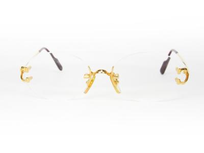 Cartier カルティエ ゴールド 度入り メガネ 眼鏡 Gp メッキ 眼鏡 の新品 中古販売 Rere リリ
