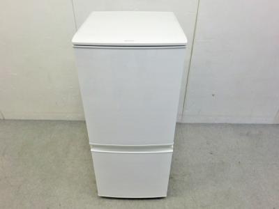 SHARP シャープ SJ-D14C-W ノンフロン 2017年製 単身 冷凍 冷蔵庫 137L