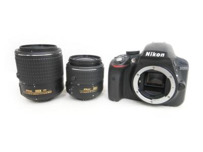 Nikon ニコン D3300 ダブルズームキット D3300WZBK 一眼レフ カメラ ブラック