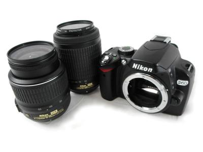 Nikon ニコン 一眼レフ D60 ダブル ズーム キット デジタル カメラ