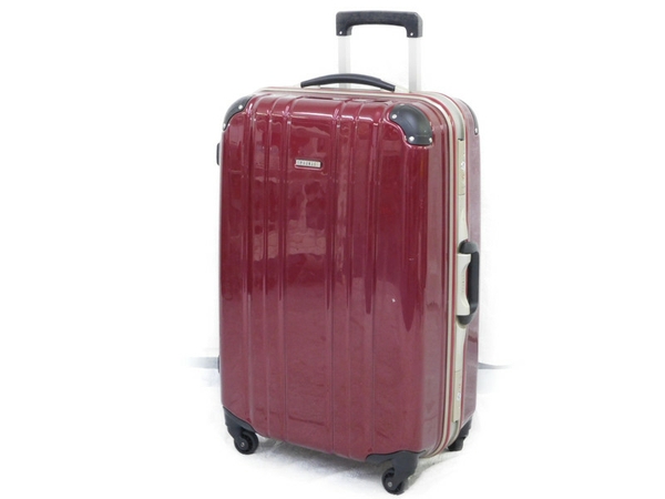 ACE エース PUJOLS ピジョール RED レッド スーツケース フレーム 4輪 TSAロック 中型(スーツケース)