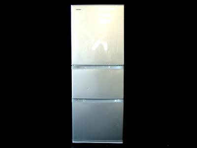 TOSHIBA 東芝 GR-G34SY シルバー 3ドア 冷凍 冷蔵庫 家電