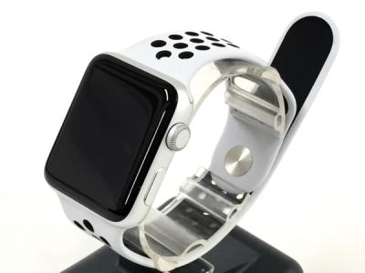 Apple Watch Nike+ Series 3 GPSモデル 42mm MQL32J/A ピュアプラチナ ブラックNikeスポーツバンド