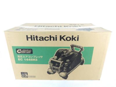 HITACHI Koki 日立工機 EC 1445H3 高圧 エア コンプレッサ 12L