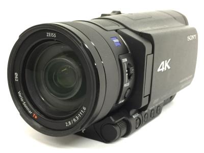SONY ソニー ビデオカメラ FDR-AX100 4K 光学12倍 ブラック Handycam ハンディカム カメラ