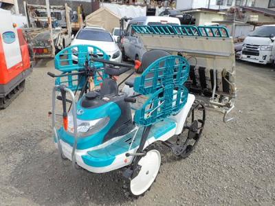 受賞セール東京都発 クボタ SPU45P 乗用 田植機 4条植 パワステ セルスタータ 農機具 田植え 予備苗のせ台付 直