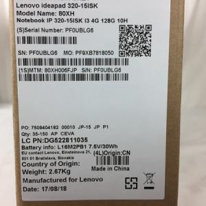 Lenovo ideapad 320 80XH006FJP(ノートパソコン)の新品/中古販売