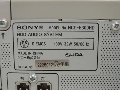 ソニー CMT-E300HD(コンポ:HCD-E300HD、スピーカー:SS-CE300HD