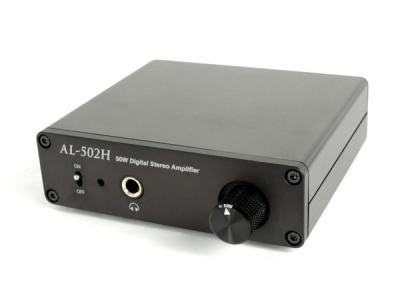 Amulech AL-502H デジタルステレオアンプ/ヘッドホンアンプ Amulech、出力50W×2chの小型デジタルステレオアンプ。29,700円